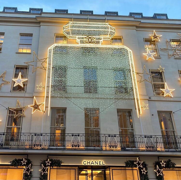 Christmas window displays on Sloane Street - Sloane Street